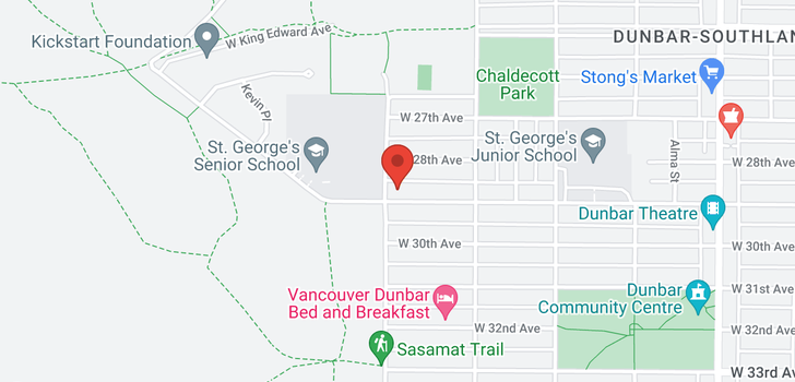 map of 4085 W 29TH AVENUE